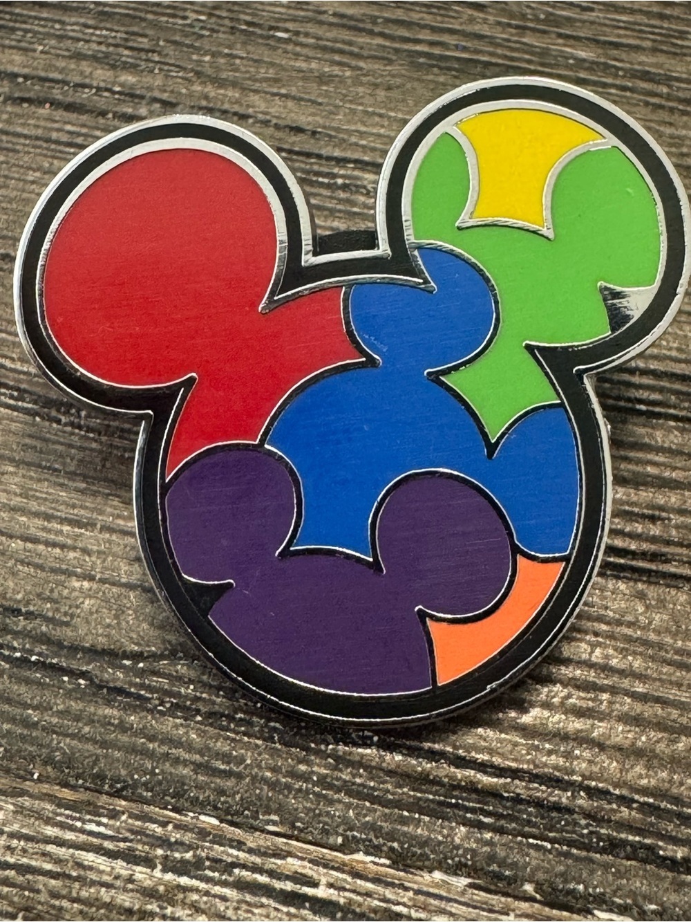 5/$25 Multi-Colored Mickey Mouse Icon Pin